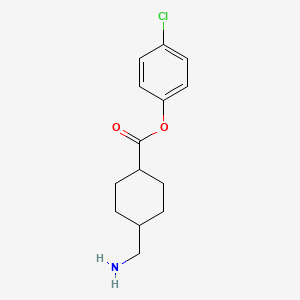 molecular formula C14H18ClNO2 B14591710 4-Chlorophenyl 4-(aminomethyl)cyclohexane-1-carboxylate CAS No. 61499-21-6