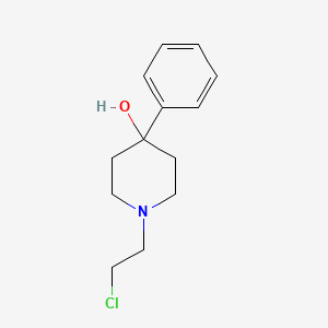 molecular formula C13H18ClNO B14591723 1-(2-Chloroethyl)-4-phenylpiperidin-4-ol CAS No. 61094-56-2