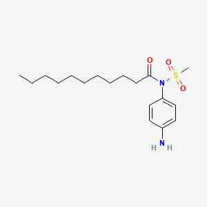 molecular formula C18H30N2O3S B14591737 N-(4-Aminophenyl)-N-(methanesulfonyl)undecanamide CAS No. 61068-60-8