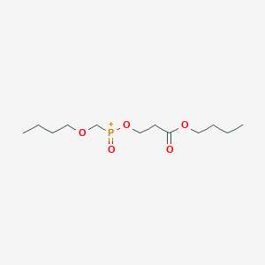 molecular formula C12H24O5P+ B14591749 (Butoxymethyl)(3-butoxy-3-oxopropoxy)oxophosphanium CAS No. 61388-24-7