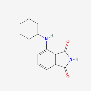 molecular formula C14H16N2O2 B14591773 4-(Cyclohexylamino)-1H-isoindole-1,3(2H)-dione CAS No. 61341-28-4