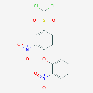 4-(Dichloromethanesulfonyl)-2-nitro-1-(2-nitrophenoxy)benzene