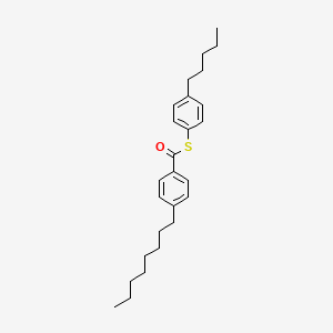 molecular formula C26H36OS B14591779 S-(4-Pentylphenyl) 4-octylbenzene-1-carbothioate CAS No. 61518-84-1