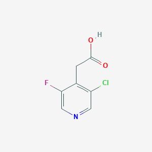 B1459179 2-(3-Chloro-5-fluoropyridin-4-yl)acetic acid CAS No. 1227499-71-9