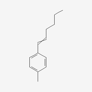 molecular formula C13H18 B14591809 1-(Hex-1-en-1-yl)-4-methylbenzene CAS No. 61153-37-5