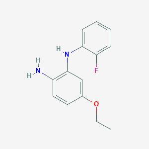 molecular formula C14H15FN2O B1459181 5-ethoxy-1-N-(2-fluorophenyl)benzene-1,2-diamine CAS No. 1443979-33-6