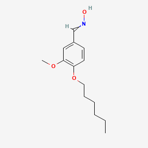 molecular formula C14H21NO3 B14591813 Benzaldehyde, 4-(hexyloxy)-3-methoxy-, oxime CAS No. 61096-92-2