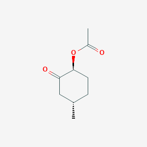 molecular formula C9H14O3 B14591874 (1S,4S)-4-Methyl-2-oxocyclohexyl acetate CAS No. 61592-58-3