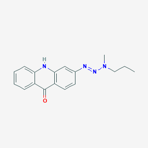 3-[(1E)-3-Methyl-3-propyltriaz-1-en-1-yl]acridin-9(10H)-one