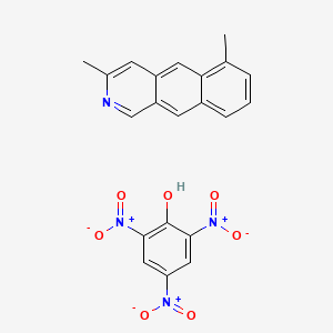 molecular formula C21H16N4O7 B14591902 2,4,6-Trinitrophenol--3,6-dimethylbenzo[g]isoquinoline (1/1) CAS No. 61171-25-3