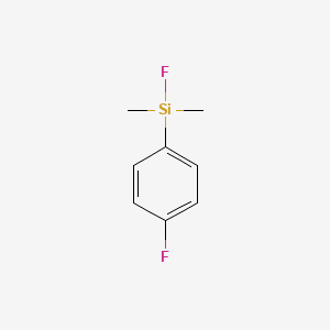 molecular formula C8H10F2Si B14591912 Fluoro(4-fluorophenyl)dimethylsilane CAS No. 61228-28-2