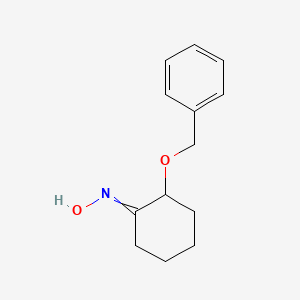 molecular formula C13H17NO2 B14591917 N-[2-(Benzyloxy)cyclohexylidene]hydroxylamine CAS No. 61568-14-7