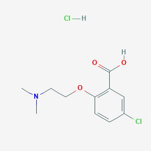 molecular formula C11H15Cl2NO3 B1459192 5-Chloro-2-[2-(dimethylamino)ethoxy]benzoic acid hydrochloride CAS No. 1375473-45-2