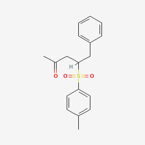 4-(4-Methylbenzene-1-sulfonyl)-5-phenylpentan-2-one