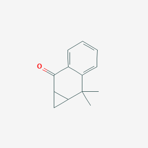 molecular formula C13H14O B14591979 7,7-Dimethyl-1,1a,7,7a-tetrahydro-2H-cyclopropa[b]naphthalen-2-one CAS No. 61463-22-7