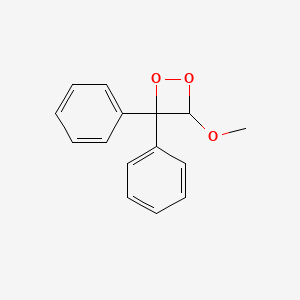 molecular formula C15H14O3 B14591998 4-Methoxy-3,3-diphenyl-1,2-dioxetane CAS No. 61039-99-4