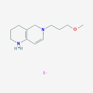 6-(3-Methoxypropyl)-1,2,3,4,5,6-hexahydro-1,6-naphthyridin-1-ium iodide