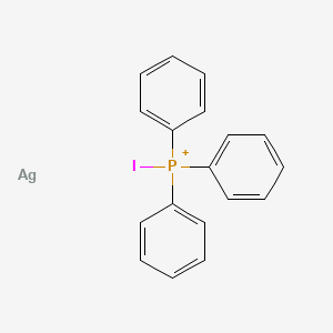 molecular formula C18H15AgIP+ B14592018 Iodo(triphenyl)phosphanium;silver CAS No. 61026-08-2