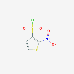 molecular formula C4H2ClNO4S2 B1459203 2-Nitrothiophene-3-sulfonyl chloride CAS No. 1421602-28-9