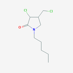 molecular formula C10H17Cl2NO B14592040 3-Chloro-4-(chloromethyl)-1-pentylpyrrolidin-2-one CAS No. 61213-15-8