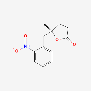 (5S)-5-Methyl-5-[(2-nitrophenyl)methyl]oxolan-2-one