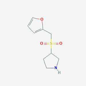 molecular formula C9H13NO3S B1459206 3-[(2-Furylmethyl)sulfonyl]pyrrolidine CAS No. 1447967-25-0