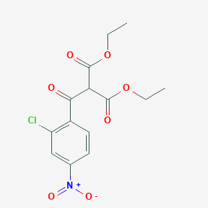 molecular formula C14H14ClNO7 B1459209 1,3-Diethyl 2-(2-chloro-4-nitrobenzoyl)propanedioate CAS No. 1443979-57-4