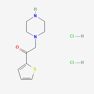 molecular formula C10H16Cl2N2OS B1459212 2-Piperazin-1-yl-1-(2-thienyl)ethanone dihydrochloride CAS No. 1351612-93-5