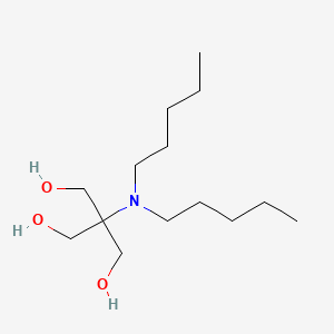 molecular formula C14H31NO3 B14592133 2-(Dipentylamino)-2-(hydroxymethyl)propane-1,3-diol CAS No. 61206-64-2