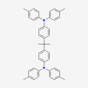 molecular formula C43H42N2 B14592136 N,N'-[Propane-2,2-diyldi(4,1-phenylene)]bis[4-methyl-N-(4-methylphenyl)aniline] CAS No. 61526-94-1