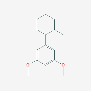 molecular formula C15H22O2 B14592160 1,3-Dimethoxy-5-(2-methylcyclohexyl)benzene CAS No. 61133-11-7