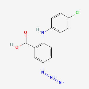 5-Azido-2-(4-chloroanilino)benzoic acid