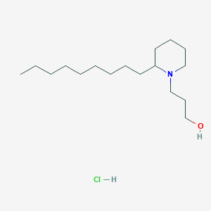 molecular formula C17H36ClNO B14592176 3-(2-Nonylpiperidin-1-yl)propan-1-ol;hydrochloride CAS No. 61515-73-9