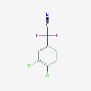 molecular formula C8H3Cl2F2N B1459219 2-(3,4-Dichlorophenyl)-2,2-difluoroacetonitrile CAS No. 1432681-32-7