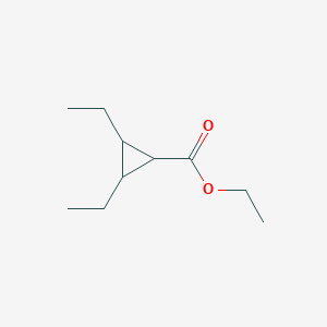 molecular formula C10H18O2 B14592198 Ethyl 2,3-diethylcyclopropane-1-carboxylate CAS No. 61490-19-5