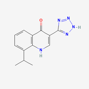 3-(1,2-Dihydro-5H-tetrazol-5-ylidene)-8-(propan-2-yl)quinolin-4(3H)-one