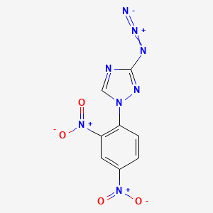 molecular formula C8H4N8O4 B14592207 3-Azido-1-(2,4-dinitrophenyl)-1H-1,2,4-triazole CAS No. 61469-74-7