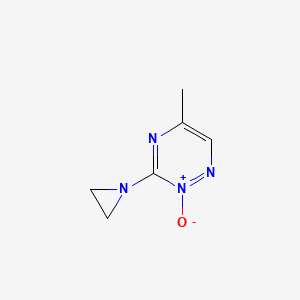 molecular formula C6H8N4O B14592219 3-(Aziridin-1-yl)-5-methyl-2-oxo-1,2lambda~5~,4-triazine CAS No. 61178-08-3