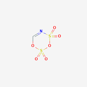 molecular formula CHNO6S2 B14592222 2H,4H-1,3,2lambda~6~,4lambda~6~,5-Dioxadithiazine-2,2,4,4-tetrone CAS No. 61103-60-4