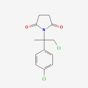 1-[1-Chloro-2-(4-chlorophenyl)propan-2-yl]pyrrolidine-2,5-dione