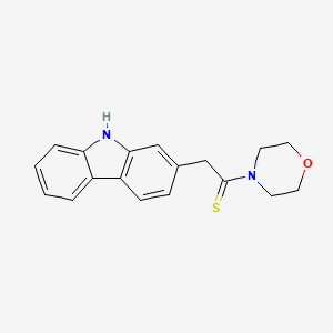 molecular formula C18H18N2OS B14592301 2-(9H-Carbazol-2-yl)-1-(morpholin-4-yl)ethane-1-thione CAS No. 61317-36-0