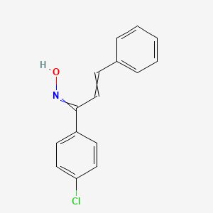 N-[1-(4-Chlorophenyl)-3-phenylprop-2-en-1-ylidene]hydroxylamine