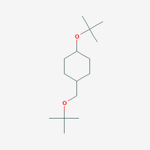 molecular formula C15H30O2 B14592313 1-tert-Butoxy-4-(tert-butoxymethyl)cyclohexane CAS No. 61478-14-6