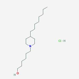 6-(4-Octylpiperidin-1-yl)hexan-1-ol;hydrochloride