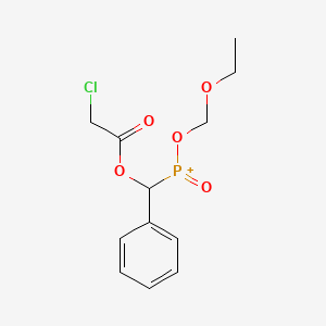 molecular formula C12H15ClO5P+ B14592358 {[(Chloroacetyl)oxy](phenyl)methyl}(ethoxymethoxy)oxophosphanium CAS No. 61222-59-1