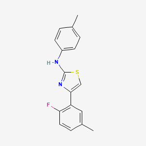 4-(2-Fluoro-5-methylphenyl)-N-(4-methylphenyl)-1,3-thiazol-2-amine