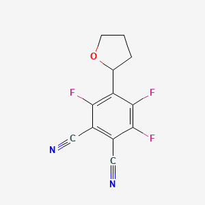 3,4,6-Trifluoro-5-(oxolan-2-yl)benzene-1,2-dicarbonitrile