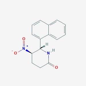 (5R,6S)-6-naphthalen-1-yl-5-nitropiperidin-2-one