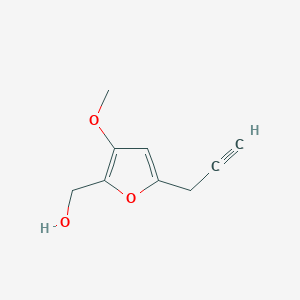 molecular formula C9H10O3 B14592398 [3-Methoxy-5-(prop-2-yn-1-yl)furan-2-yl]methanol CAS No. 61201-87-4