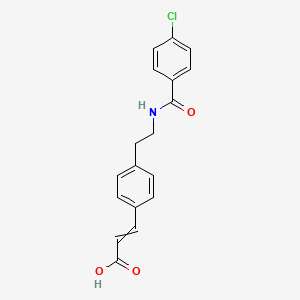 3-{4-[2-(4-Chlorobenzamido)ethyl]phenyl}prop-2-enoic acid